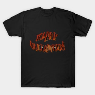 Happy Halloween Letter Art T-Shirt